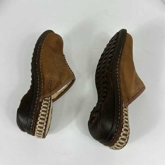 UGG KOHALA Nubuck Shearling Lined Clogs Women's US5 Brown Suede - Picture 8 of 15